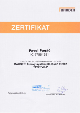 Certifikáty-BAUDER